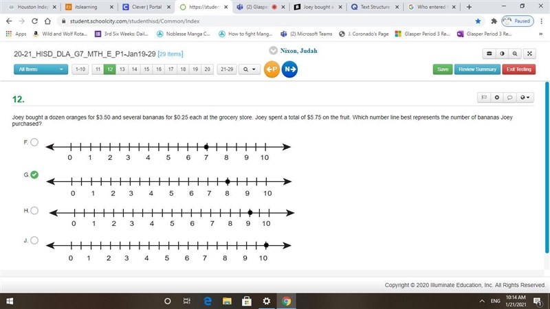 Help please I added the number line.-example-1