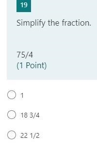 Simplify the fraction. 75/4-example-1