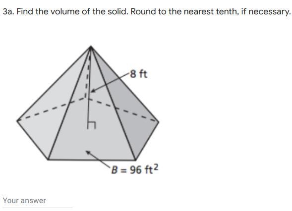 Find the volume of the solid. Round to the nearest tenth, if necessary.-example-1