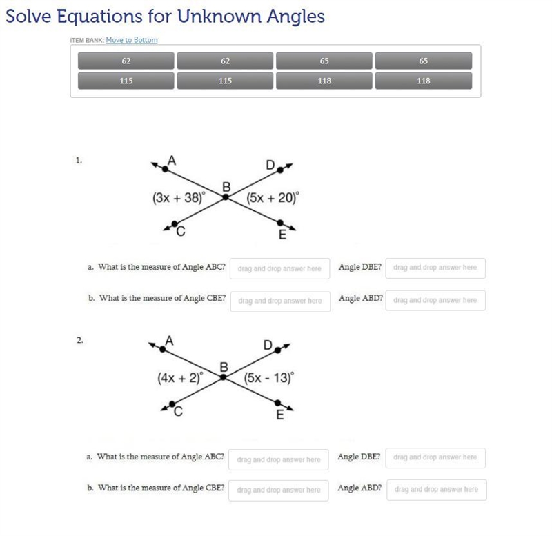 Hello! Can someone please help me with this? Solve Equations for Unknown Angles-example-1