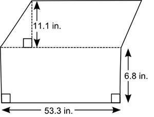 The figure shown has a parallelogram on top and a rectangle below it: A figure has-example-1