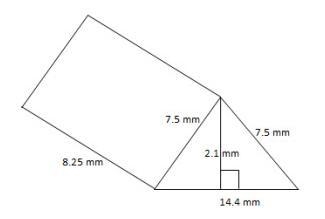 9. A manufacturer uses a mold to make a part in the shape of a triangular prism. The-example-1