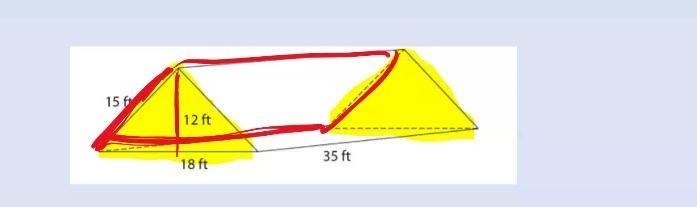 Find the surface area of the shape use NET-example-1