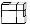 Find the surface area of the figure below. The face of each cube is 3 square units-example-1