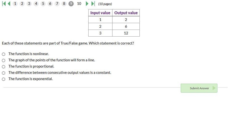 Each of these statements are part of True/False game. Which statement is correct? The-example-1