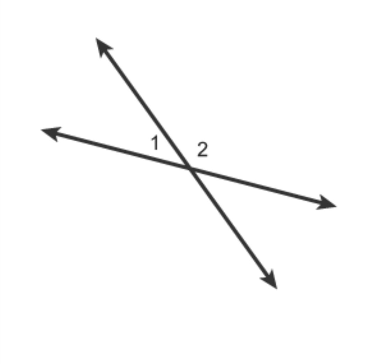 PLS HELP! NEED ASAP! Which relationships describe angles 1 and 2? Select EACH correct-example-1