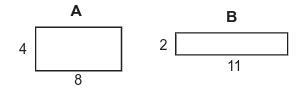 Which shape has a greater perimeter?-example-1