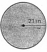 Referring to the figure, find the area of the circle shown. Round the answer to the-example-1