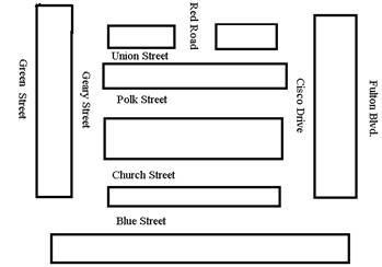 Look at the street map. What street intersects with Geary Street? A. Union Street-example-1