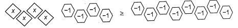 Dominga drew the model below to represent an inequality. What value of x makes the-example-1