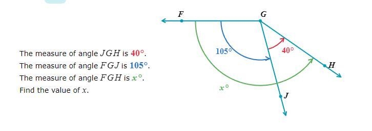 Angle addition please help find x-example-1