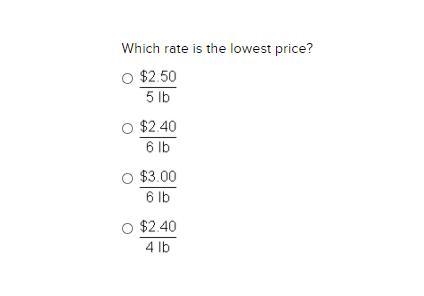 Which rate is the lowest price?-example-1