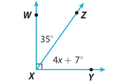 Find the value of x in this complementary angle.-example-1