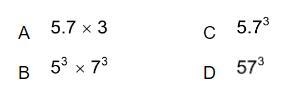 Which expression is equivalent to 5.7 × 5.7 × 5.7?-example-1