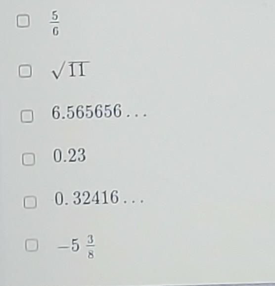 Select all the rational numbers​-example-1