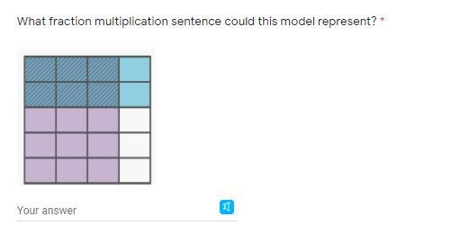 Help? :) What fraction multiplication sentence could this model represent?-example-1