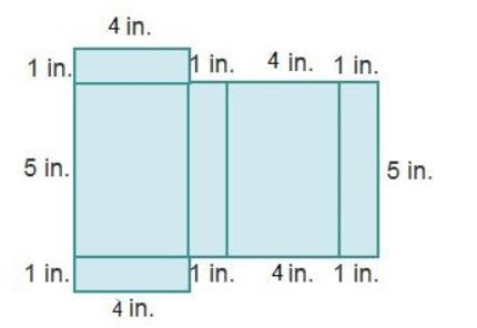 What is the surface area of the solid that can be formed by this net?-example-1