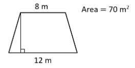 HELP PLEASE ! Find the height of the trapezoid-example-1