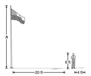 Please help, grades due friday~ :) A man 6 feet tall casts a shadow 4 feet long. At-example-1