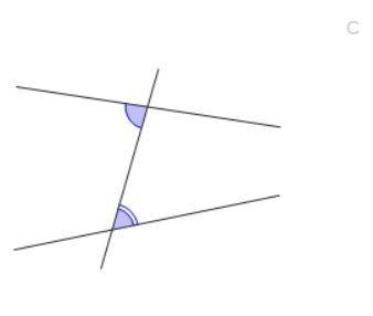 25. Which of the following diagrams show a pair of consecutive interior angles? Select-example-3