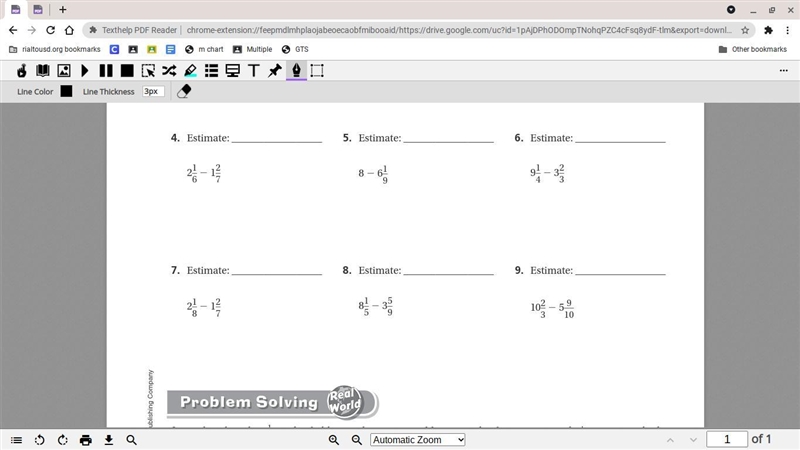 Can someone help me? My teacher said to put in simplisit form. and not to estimate-example-1