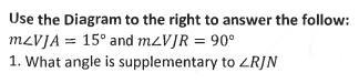 Angle----------- and------------ are supplementary to FILL IN THE BLANK-example-2