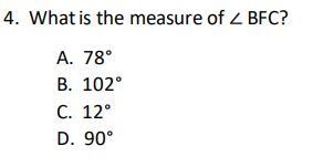 The measure of angle AFB = 78°-example-1