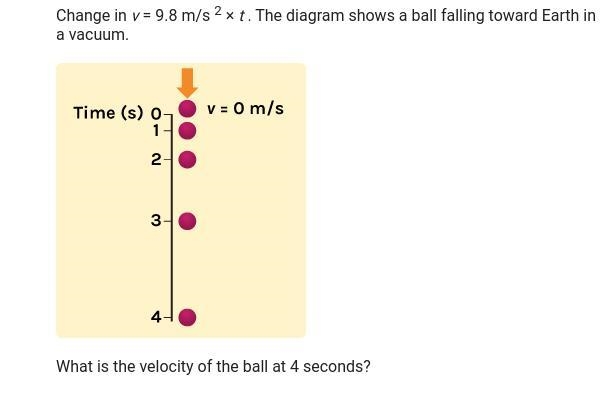 Change in v =9.8m/s 2 times t-example-2