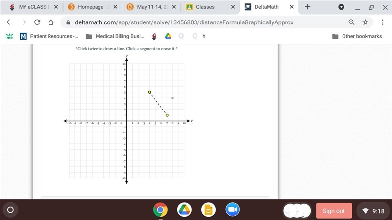 PLEASE HELP ME!!!!! THIS IS TIMED PLEASE HELP!! Directions: Graph a right triangle-example-1