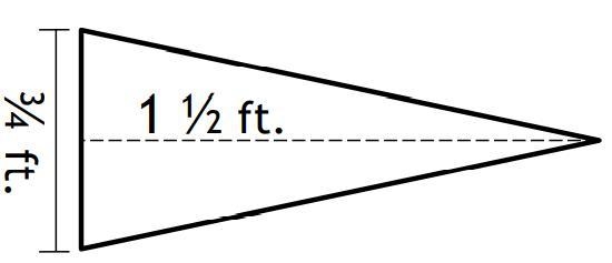 Find the area of the triangle. Express your answer in simplest fraction form.-example-1