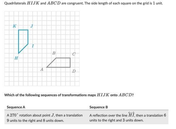 A. Only sequence A B. Only sequence B C. Both D. Neither 40 POINTS OMG-example-1