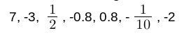 1) Order the numbers from least to greatest. 2) If these numbers represent temperatures-example-1