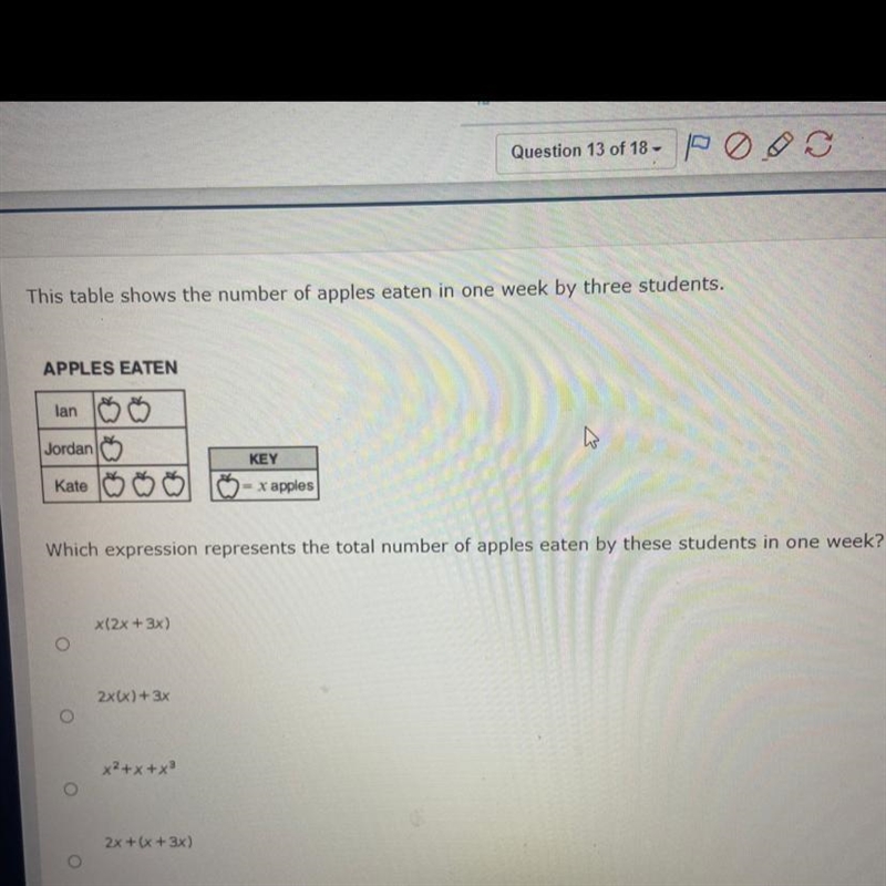 Which expression represents the total number of apples eaten by these students in-example-1