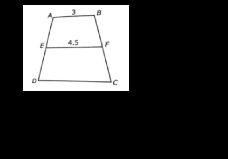 Trapezoid ABFE is similar to trapezoid EFCD. What is the length of DC?-example-1