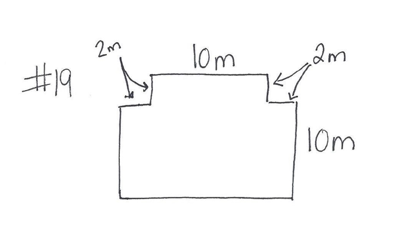 What is the area of the figure below?-example-1