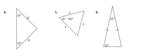 Answer these problems please! Solving for x!-example-1