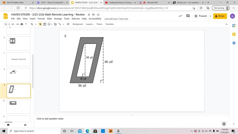 How do i find the area for this-example-1