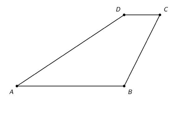 Here is a polygon: Part A: Draw the dilation of ABCD using center A and scale factor-example-1