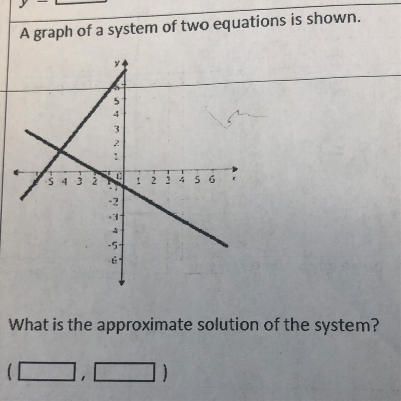 What is the approximate solution of the system?-example-1