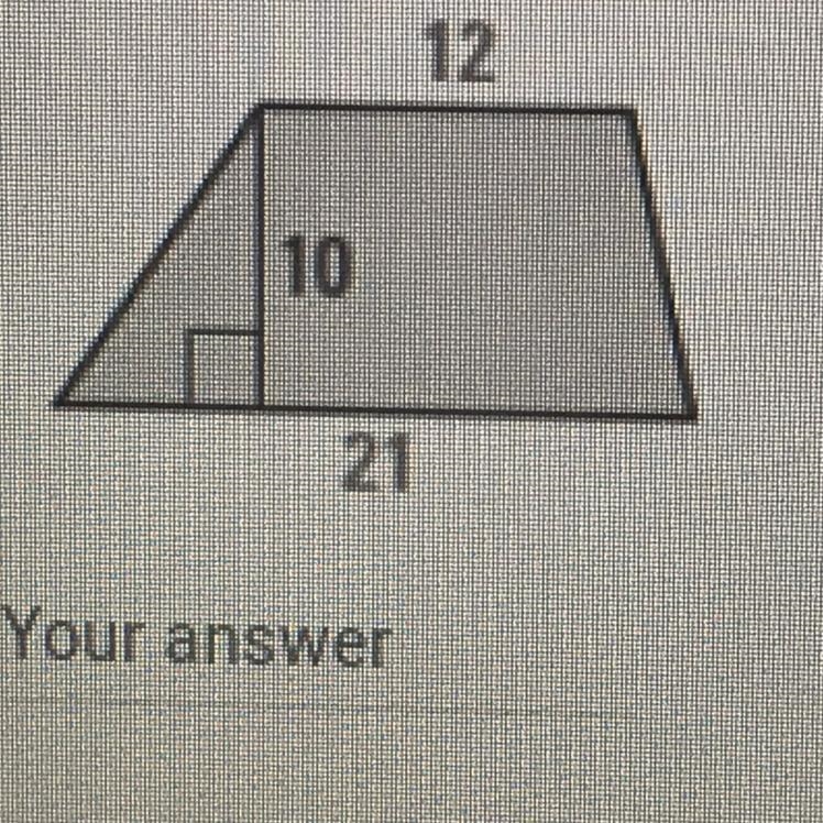 Find the area of the figure. Round to the nearest tenth if necessary. Please explain-example-1