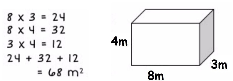 Sarah is wrapping the rectangular prism box for her Valentine. She calculated how-example-1