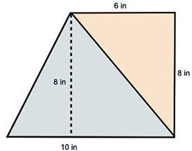 Debbie is making an abstract painting with two triangles. The dimensions of the painting-example-1