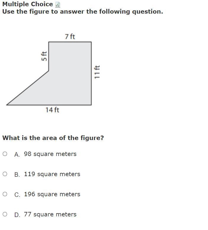 PLEASE HELP FAST! What is the area of the figure?-example-1