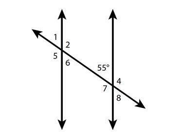 In the diagram, two parallel lines are intersected by a transversal. What are the-example-1