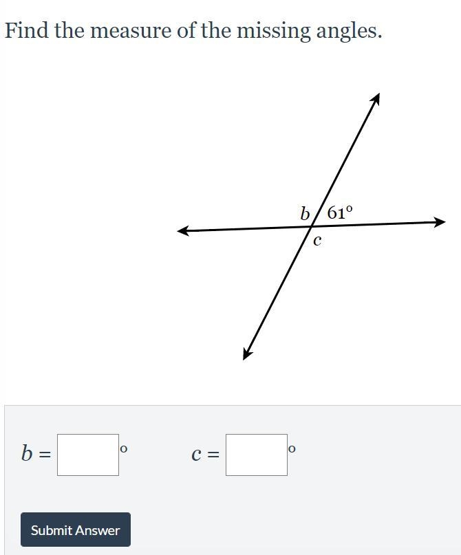 I NEED HELP FAST PLEASE! Find the measure of the missing angles.-example-1