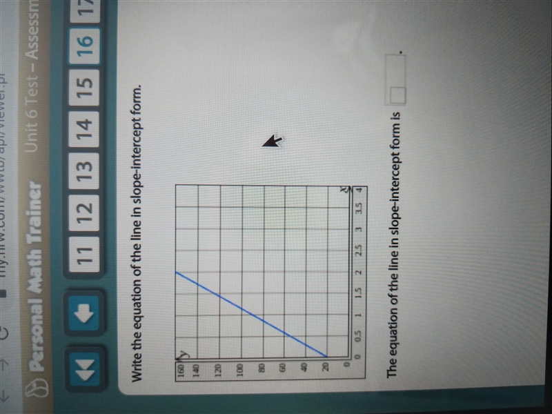 Please help this is worth 15 points! Solve in y=mx+b from!-example-1