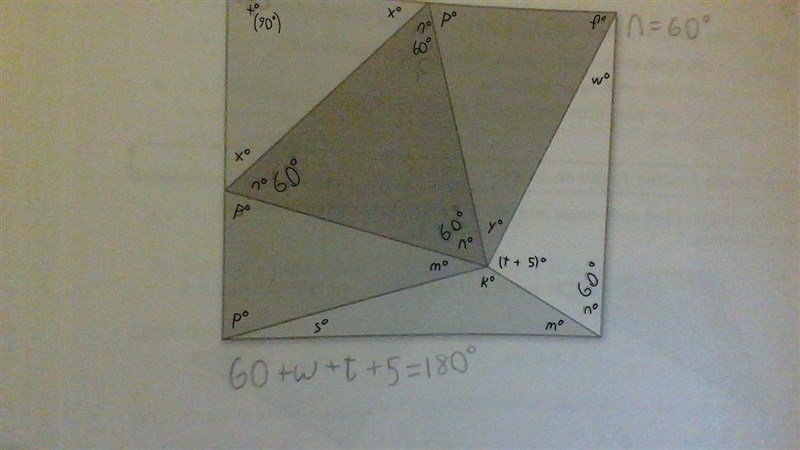 Solving Multi-Step Equations (Triangle equations) Questions in image.-example-1