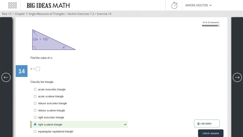 Find the value of x.-example-1