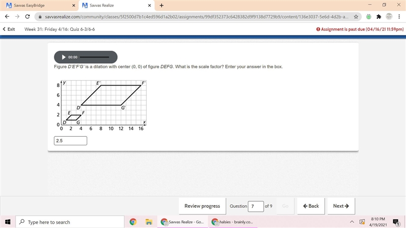 Is this correct? If not whats the correct answer-example-1