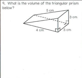 What is the volume of the triangular prism?-example-1